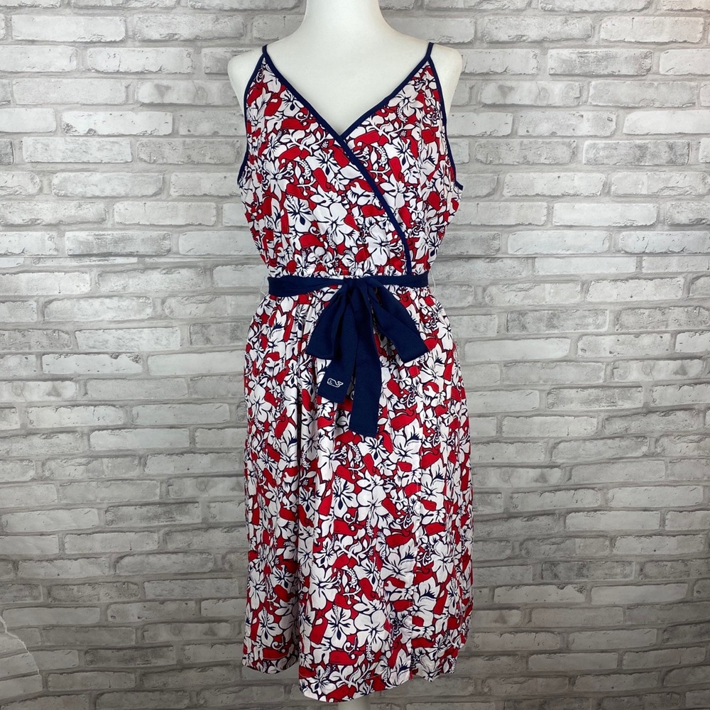 Vineyard Vines for Target Floral Wrap Dress Size M